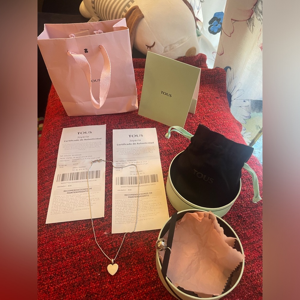 Tous Sweet Dolls Heart Pendant and Necklace